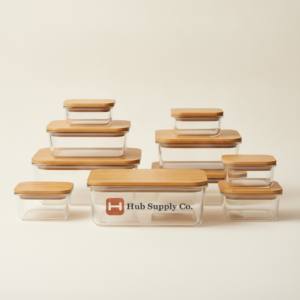 Glass Food Storage 10 pc