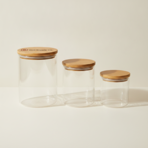 Glass Storage Jar Set